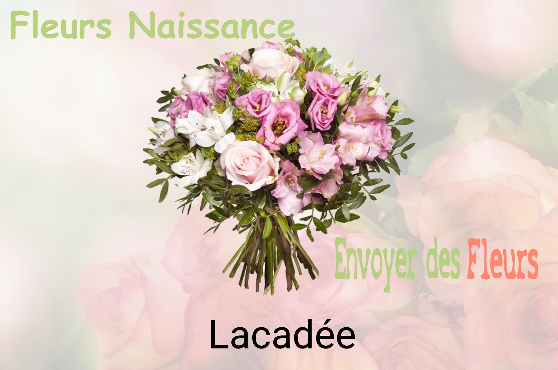 Bouquet de fleurs de naissance livré à Lacadée